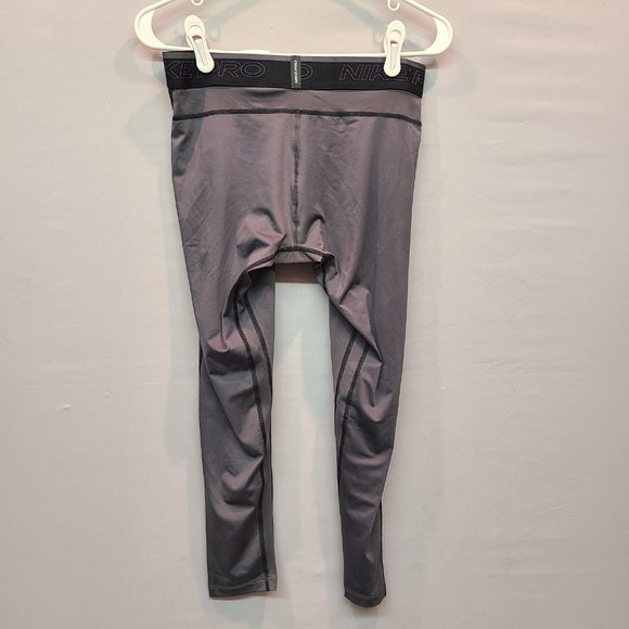 Nike Pro Tight Performance Legging Grey DriFit Mens Medium - Picture 4 of 9